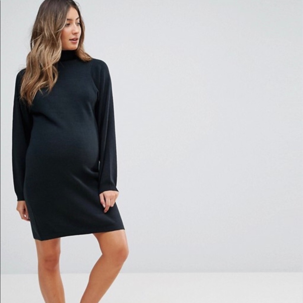 ASOS knitted Maternity Dress with full sleeve
